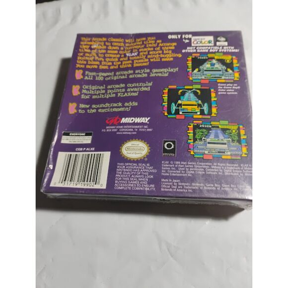 Nintendo Game Boy Color Game Klax New & Sealed In Box - Picture 7 of 9